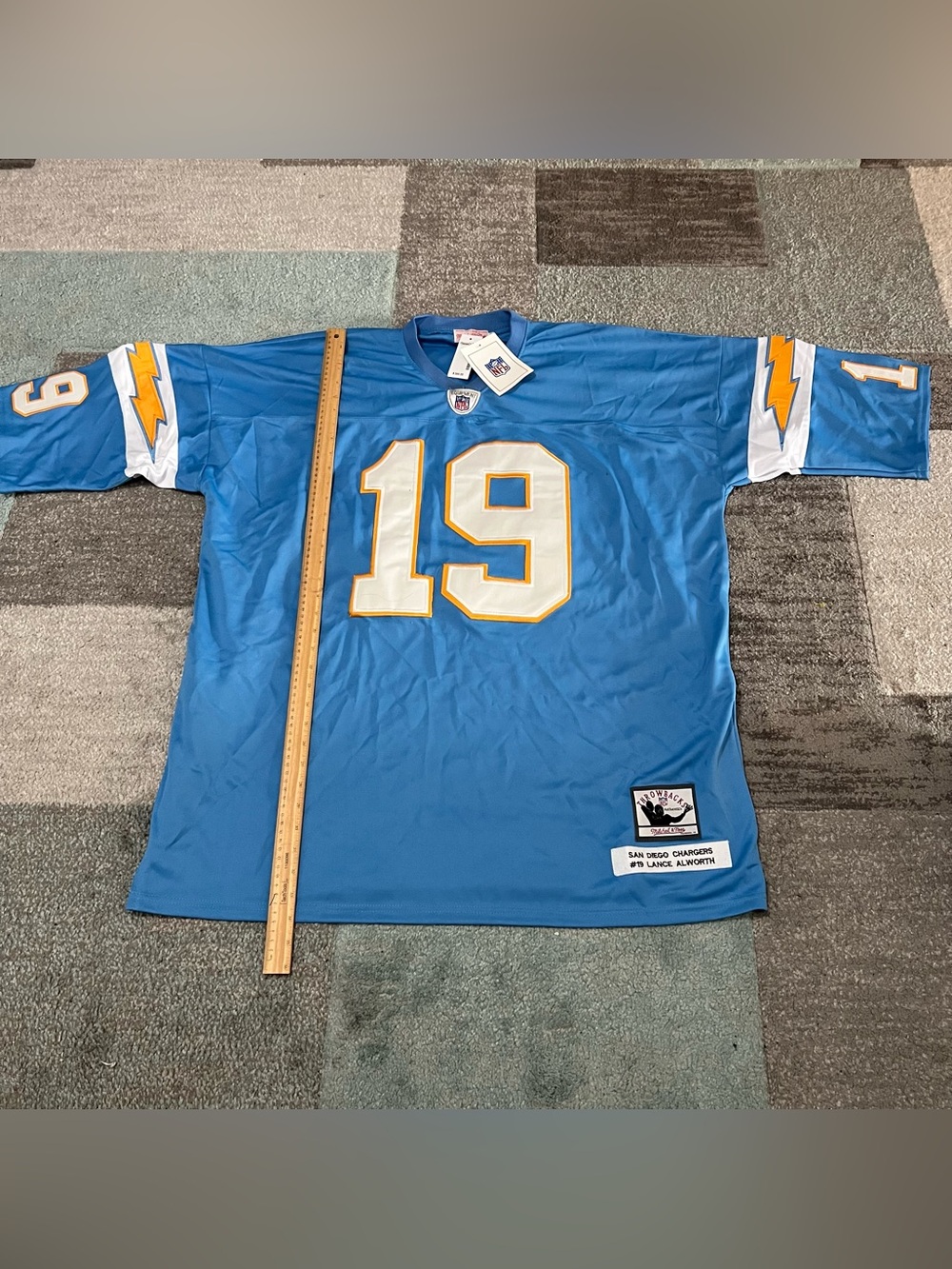 San Diego Chargers Lance Alworth Mitchell Ness 1963 Throwback Jersey Size 56